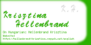 krisztina hellenbrand business card
